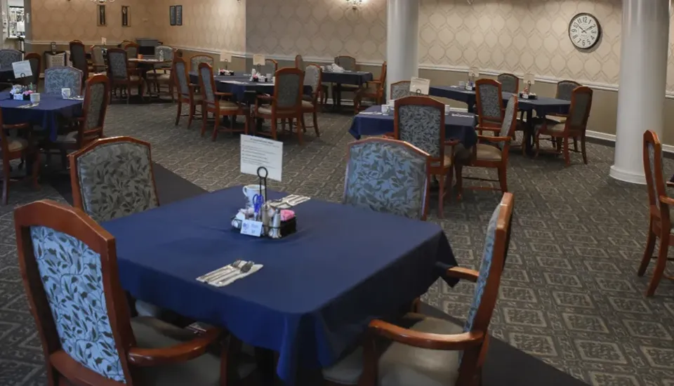 dining area with chairs and tables