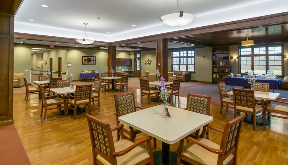 dining area with chairs and tables