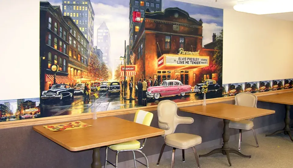 dining area with chairs and tables