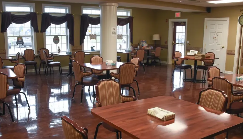 dining area with chairs and tables